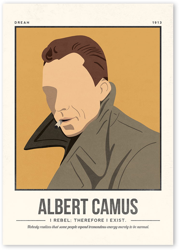 Albert Camus Art Print