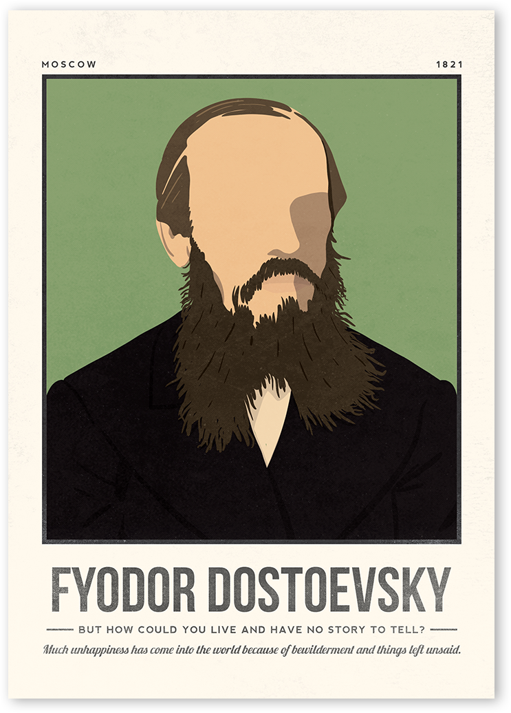Fyodor Dostoevsky Art Print
