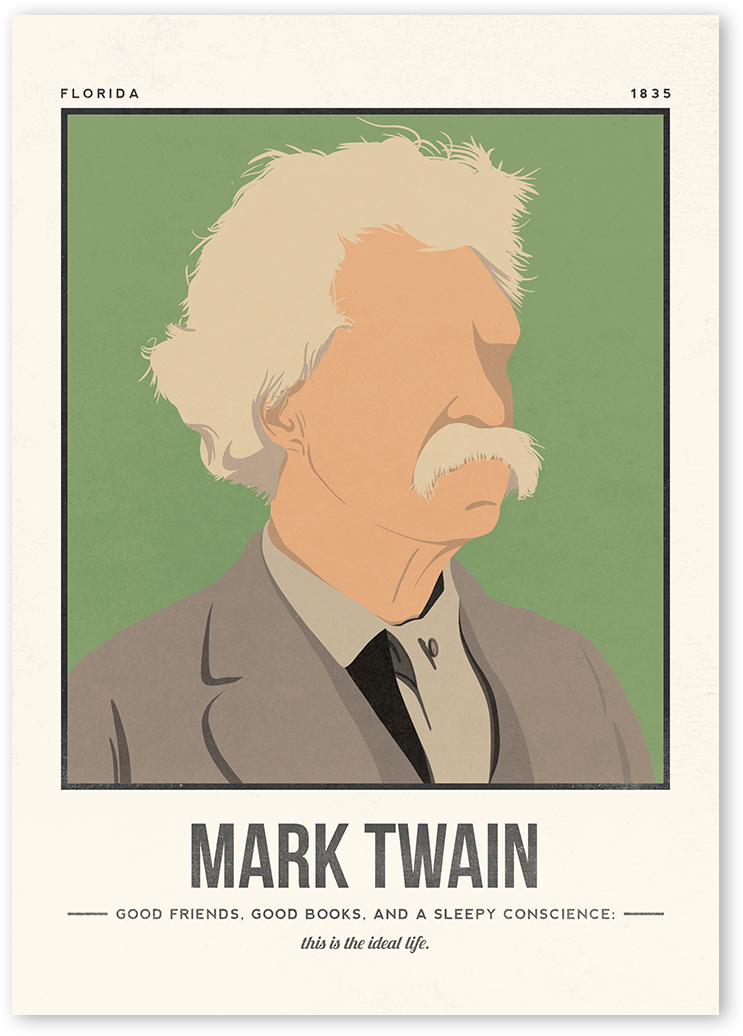 Mark Twain Art Print