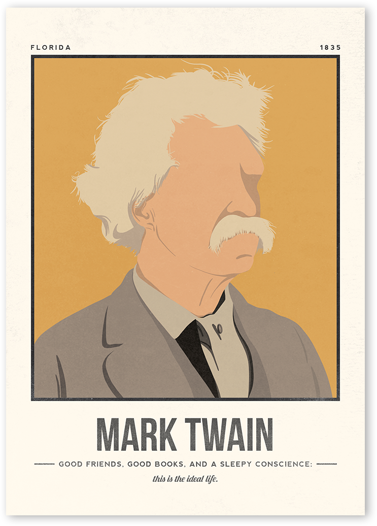 Mark Twain Art Print