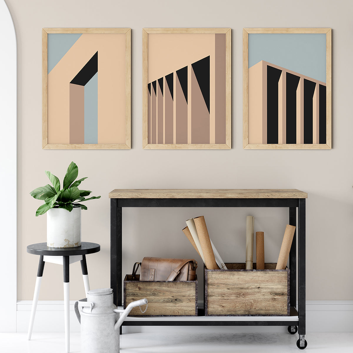 Bauhaus Architecture: Day | Set of 3