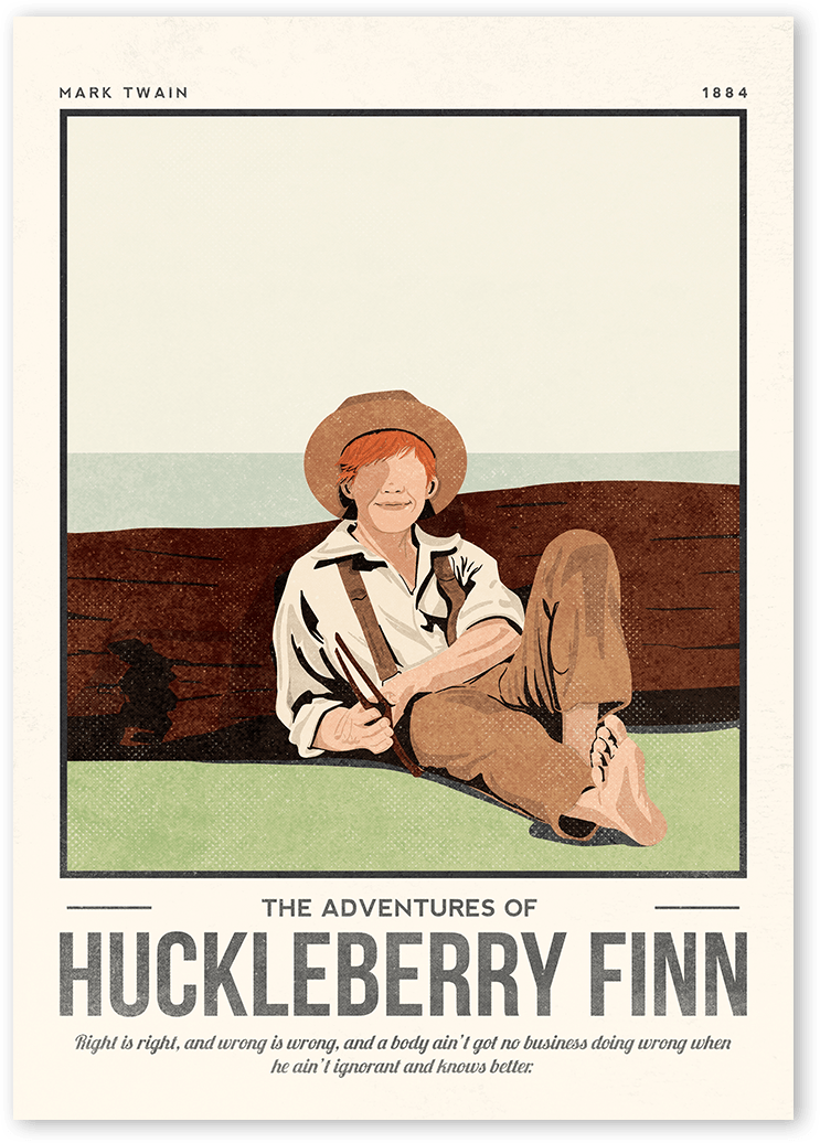 The Adventures of Huckleberry Finn Art Print