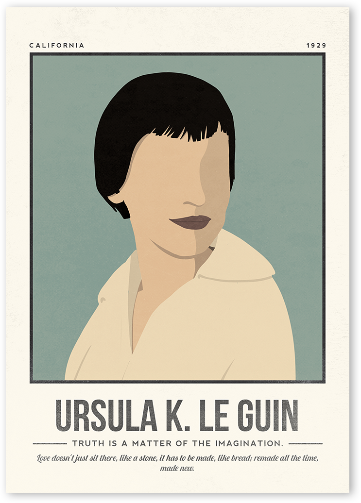 Ursula K. Le Guin Art Print