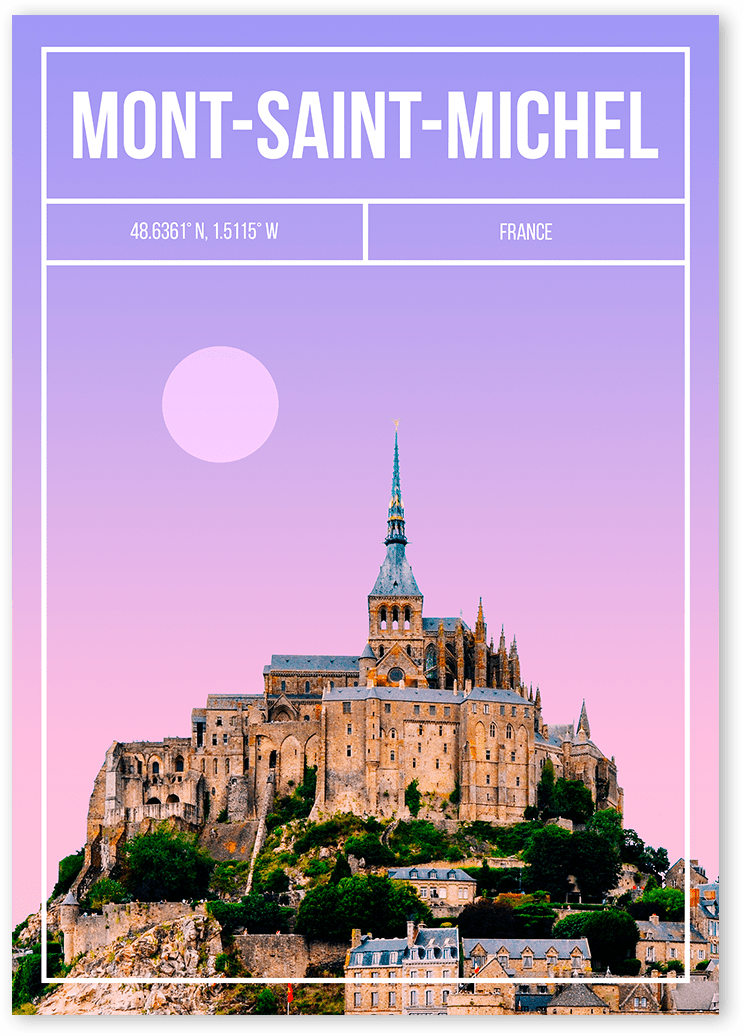 Mont-Saint-Michel Art Print | MMart